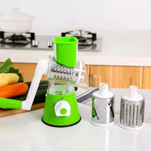 3-in-1 Vegetable Cutter Machine | Drum Slicer for Potatoes & Carrots