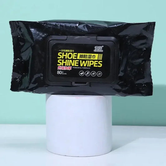 Disposable Shoe Cleaning Wipes | Quick Shine Pack (80 Wipes)