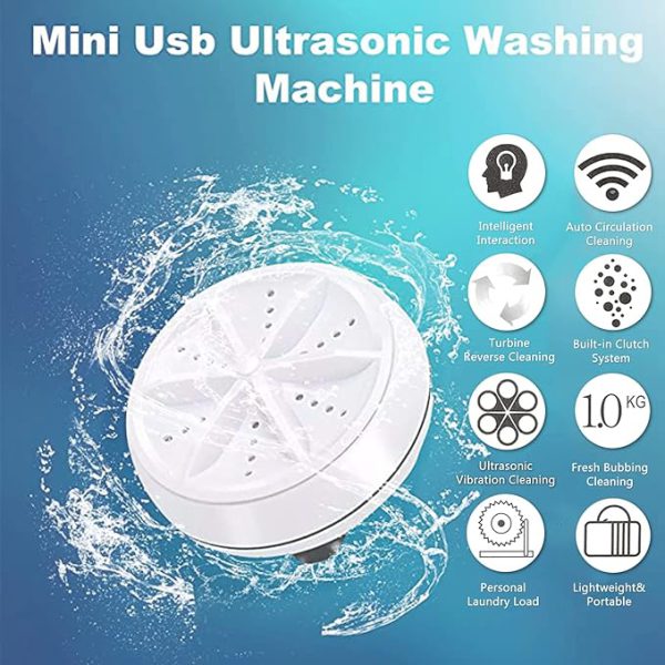 Portable Ultrasonic Washer | USB Mini Turbine Machine