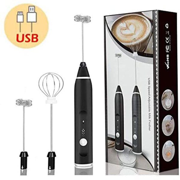 "Electric Rechargeable Coffee Frother & Egg Beater"