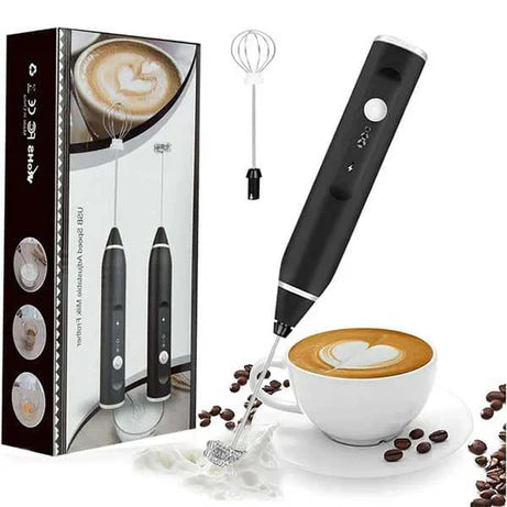 "Electric Rechargeable Coffee Frother & Egg Beater"